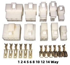 Steckverbinder KFZ Stecker 1 2 3 4 6 8 10 12 Polig Stecker Buchse Set 1,0-2,5mm²