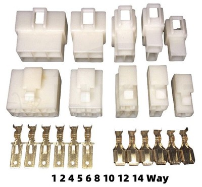 Steckverbinder KFZ Stecker 1 2 3 4 6 8 10 12 Polig Stecker Buchse Set 1,0-2,5mm²