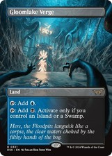 Gloomlake Verge (Borderless) - Normal NM MTG Duskmourn: House of Horror