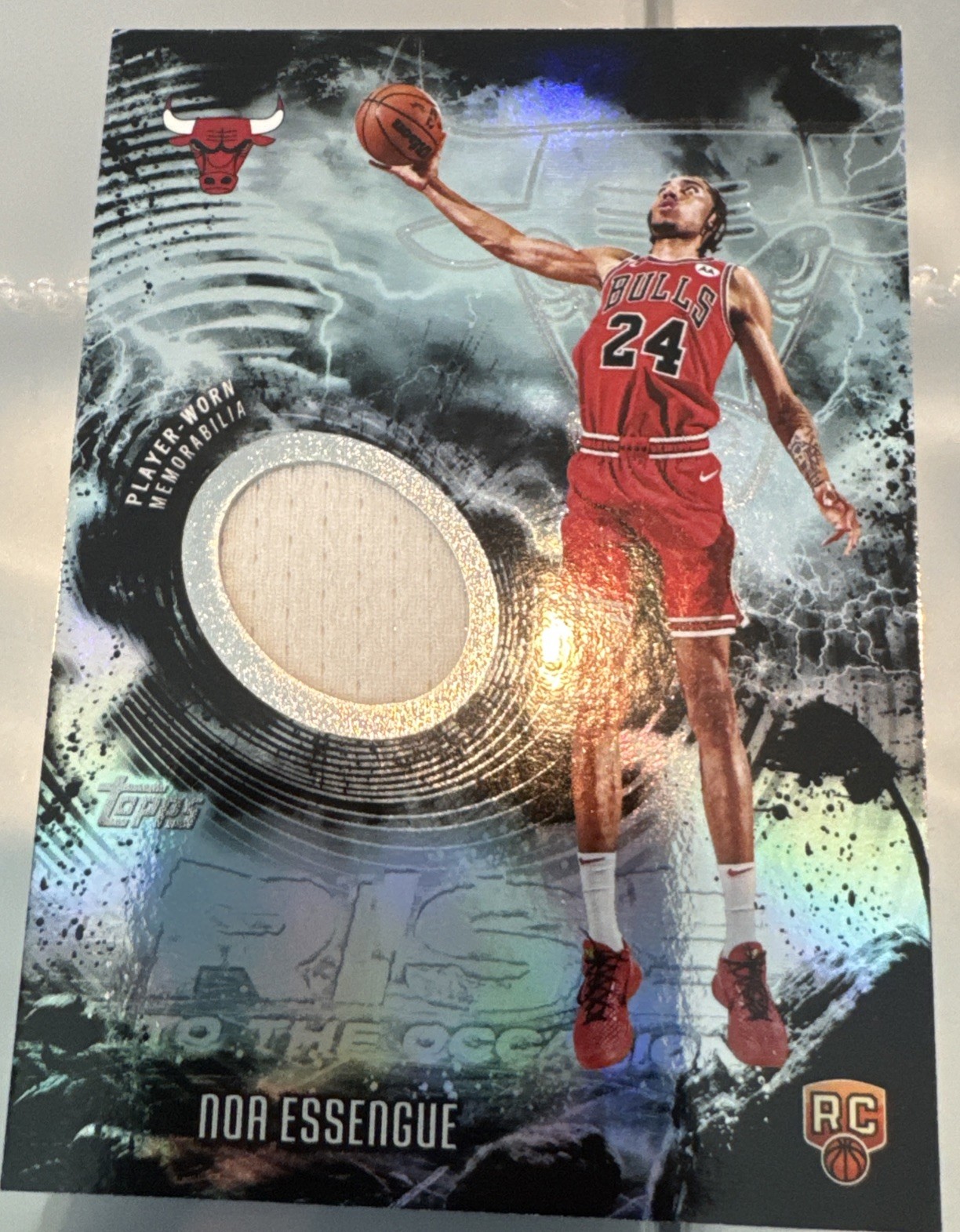 2025-26 Topps Noa Essengue Rise To The Occasion Rookie Patch Bulls Player Worn!