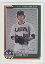 2022 Panini USA Baseball Stars & Stripes Holo Gold 48/99 Walter Ford #72 tj1