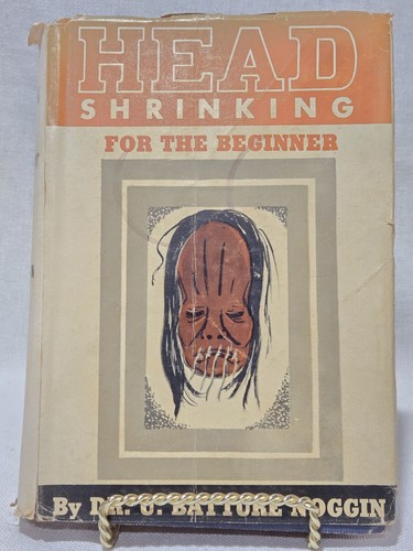 Vintage 1959 Comic Prank Book Jacket "Head Shrinking For The Beginner"