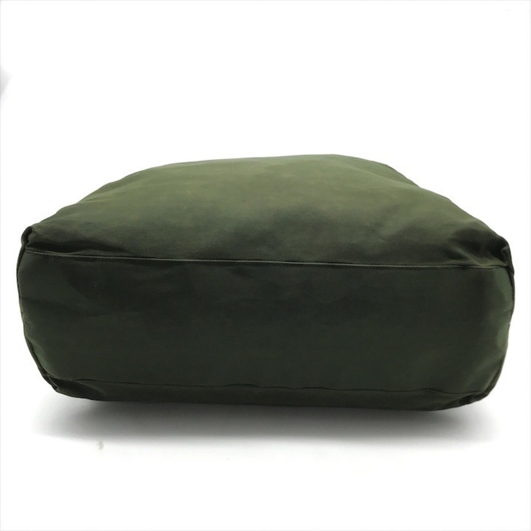 Good condition PRADA Triangle Logo Nylon Tessuto Hand Tote Bag Green Ladies Bran thumbnail 4