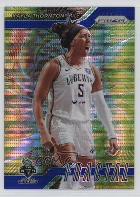 2024 Panini Prizm WNBA Fractal Blue Pulsar Prizm 138/199 Kayla Thornton #7 10v5