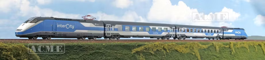 ACME 79116 Intercity Day Set 2 E414 + 2 CARS Livery “Intercity” DCC SOUND