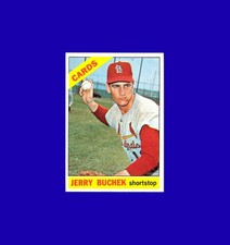 1966 Topps Jerry Buchek #454 - St. Louis Cardinals - Gem Mint