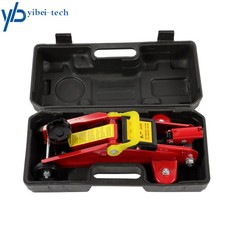 Red 1.5 Ton 3000 Lb Capacity Hydraulic Trolley Floor Jack With Storage Case