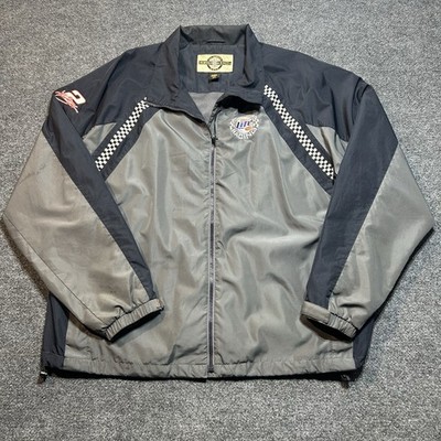 North End Gray and Black Water Resistant Lightweight Jacket XL Kurt Busch