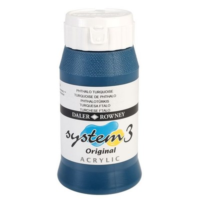 Daler Rowney System3 Acrilico Phthalo Turquoise (154): Colore Altamente Pigmentato Per Artisti E Studenti, 54ml