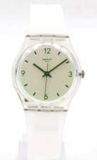 Nuevo Reloj Mujer Swiss Swatch Originals SWAN LAKE Silicona Mate 34mm GE294 $75