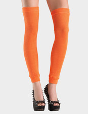 Orange Thigh High Leg Warmers