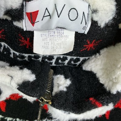 Vintage LAVON Full Zip Sherpa Vest Polar Bear Pocket Fleece