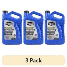 (3 pack) Super Tech All Mileage Synthetic Blend Motor Oil SAE 10W-30, 5 Quarts