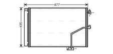 AVA Aircon Condenser MSA5450D for MERCEDES-BENZ C-SERIES W204 (2007) C180 1.6 KO
