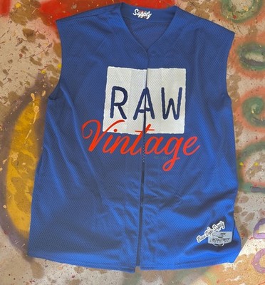 Raw Vintage Oversized Pro Mesh Vest Baseball Jersey Size XL Been Dope Supply