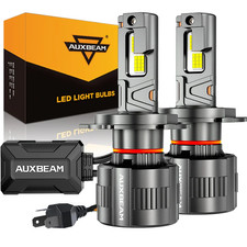 AUXBEAM 9003 H4 LED Headlight Bulbs Hi/Lo Beam Conversion Kit 6500K White Canbus