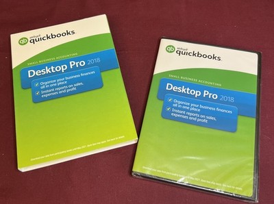 QuickBooks Desktop Pro 2018 Sealed Retail Box Perpetual No Subscription Windows