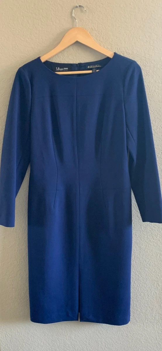 brooks brothers blue dress Blue Sheath Dress