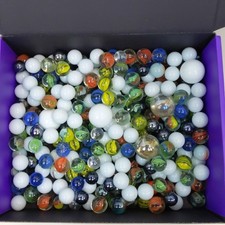3lbs Vintage Glass Marbles Lot Mixed Cat Eye Swirl Shooter Bulk Assorted