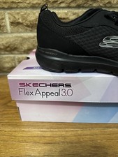 SKECHERS Flex Appeal Black Athletic Shoes for Women for sale