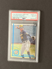 2022 Bowman Heritage Foil Variation #94FV-JC Jackson Chourio PSA 8 NM MT