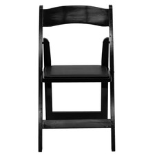 Black Wood Folding Chair 2-Pack 