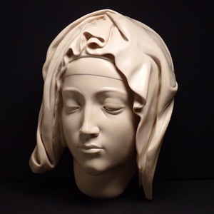 Metropolitan Pieta Head Virgin Mary Michelangelo Vatican Collections Cast Marble