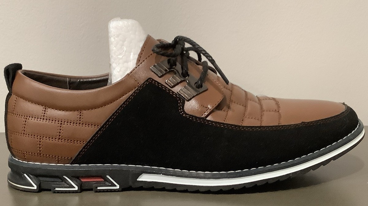 Gatsby Leather Oxford Shoes Brown Black Size 11 Lace Up Derby Orthopedic  Ortho