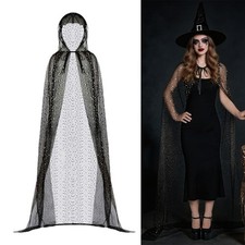 Adjustable Length Witch Wizard Cape Ideal For Halloween And Cosplay Fans