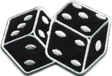Black Iron On Fabric Applique Patch Easy Apply Instructions for Garments