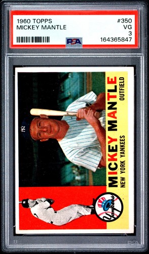 1960 Topps - Mickey Mantle #350 PSA 3