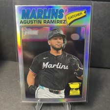 2026 Topps Heritage Agustin Ramirez Rookie Cup  #13 Silver SP Refractor Marlins