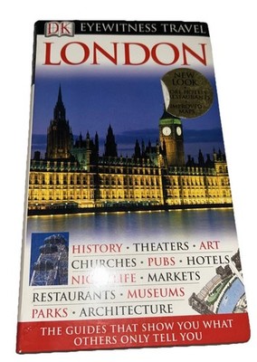 DK Eyewitness Travel Guide LONDON Michael Leapman Vintage Paperback Book Map