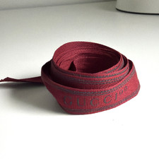 Authentic Gucci 100 Anniversary Red Green Logo Ribbon .5" Wide Gift 75" Long