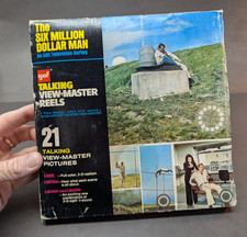 The Six Million Dollar Man Talking View-Master Reels GAF 1970s ABC TV 3D Colored