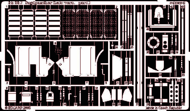 Eduard Accessories 35337 - 1:35 German Jagdpanther Later Version Photo Etch Set