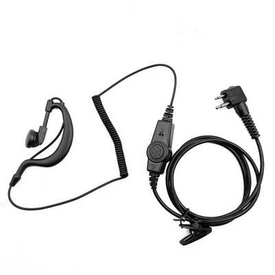 MARKENLOS Walkie Talkie Hörmuschel 2 Pin G-Shape Headset für Motorola Hytera Funkgeräte