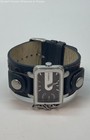 Fossil Silver Tone Designed Leather Band Wristwatch 47.0g — photo 1