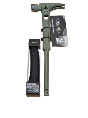 Stiletto Tibone 15Oz Milled/curved Titanium, Limited Edition Green