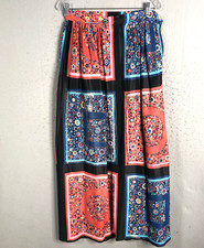 Vintage Maxi Skirt Womens 10 Mod Groovy Festival Psychedelic Retro 60s Statement