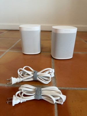 Sonos One (Gen 2) Smart Speakers   White | Stereo Pair | Works Perfectly