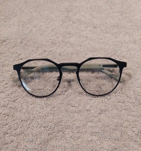 Monture Lunettes ad·lib Charmant AB3361 NV Titane Noir Vert Sauge Neuve Mixte