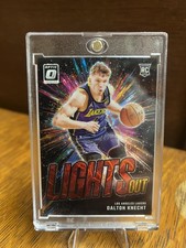 2024-25 Donruss Optic Dalton Knecht Lights Out Red and Gold /99 RC