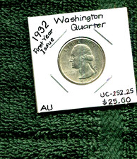 USA WASHINGTON QUARTER 1932 AU NR 28.75
