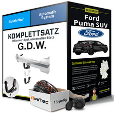 Für FORD Puma SUV Typ J2K , CF7 Anhängerkupplung abnehmbar +eSatz 13pol uni. 19-