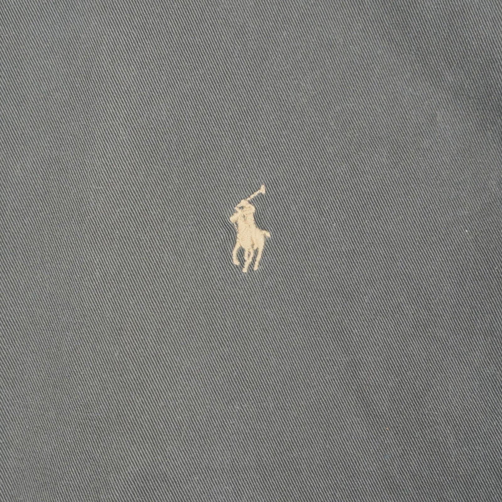 Polo Ralph Lauren Harrington Jacket Men's Grey Full Zip Jacket Cream Pony Size M