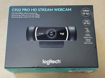 NEW LOGITECH C922 PRO HD STREAM WEBCAM FULL HD 1080P VIDEO STREAMING 960-001087