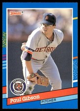1991 DONRUSS PAUL GIBSON #353 DETROIT TIGERS 2581