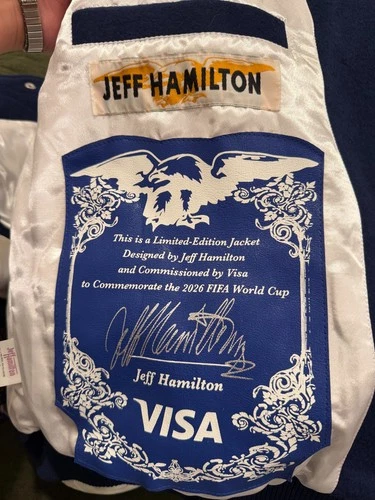 Jeff Hamilton Visa FIFA World Cup 2026 Varsity Jacket S/M image 6
