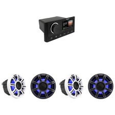 Kicker  2 Pair  51MSC654 - MSC 6.5-Inch Premium Marine 4-Ohm LED Coaxial Sy...
